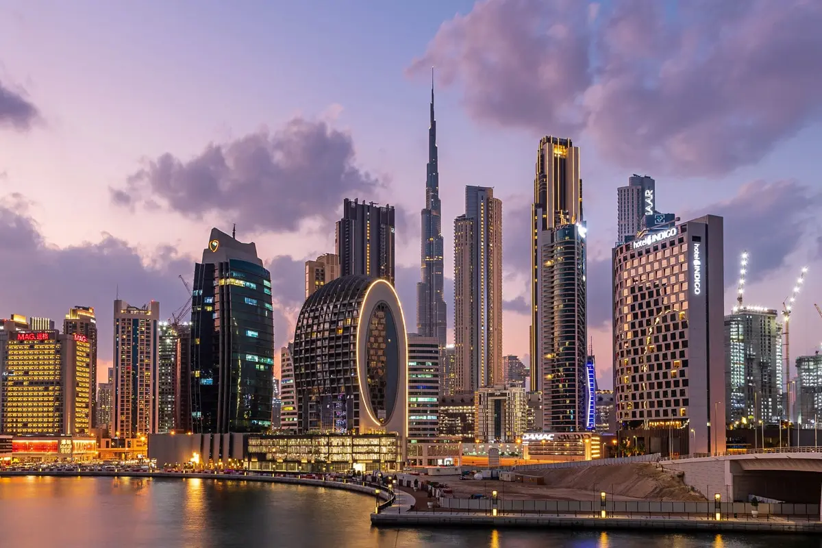 Dubai real estate background